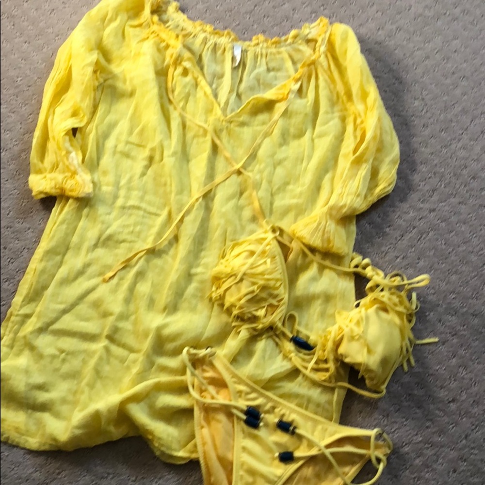Bikini and coverup. New, never worn.